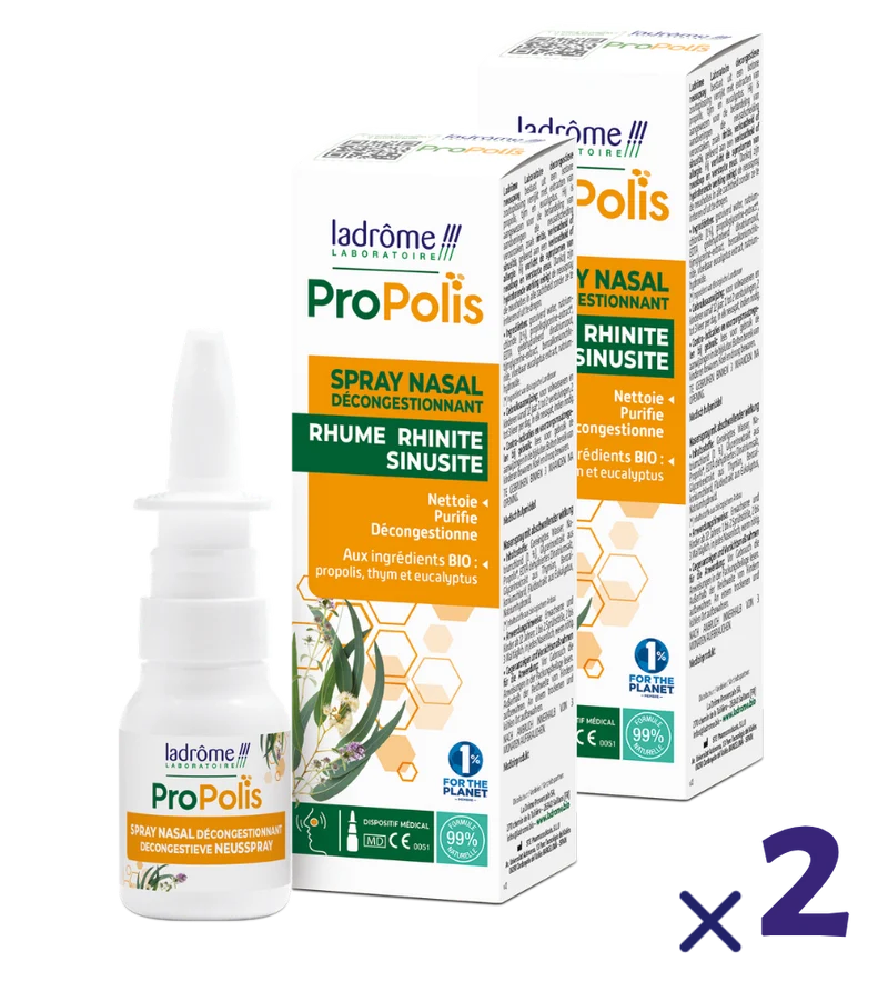 Spray nasal décongestionnant à la Propolis bio