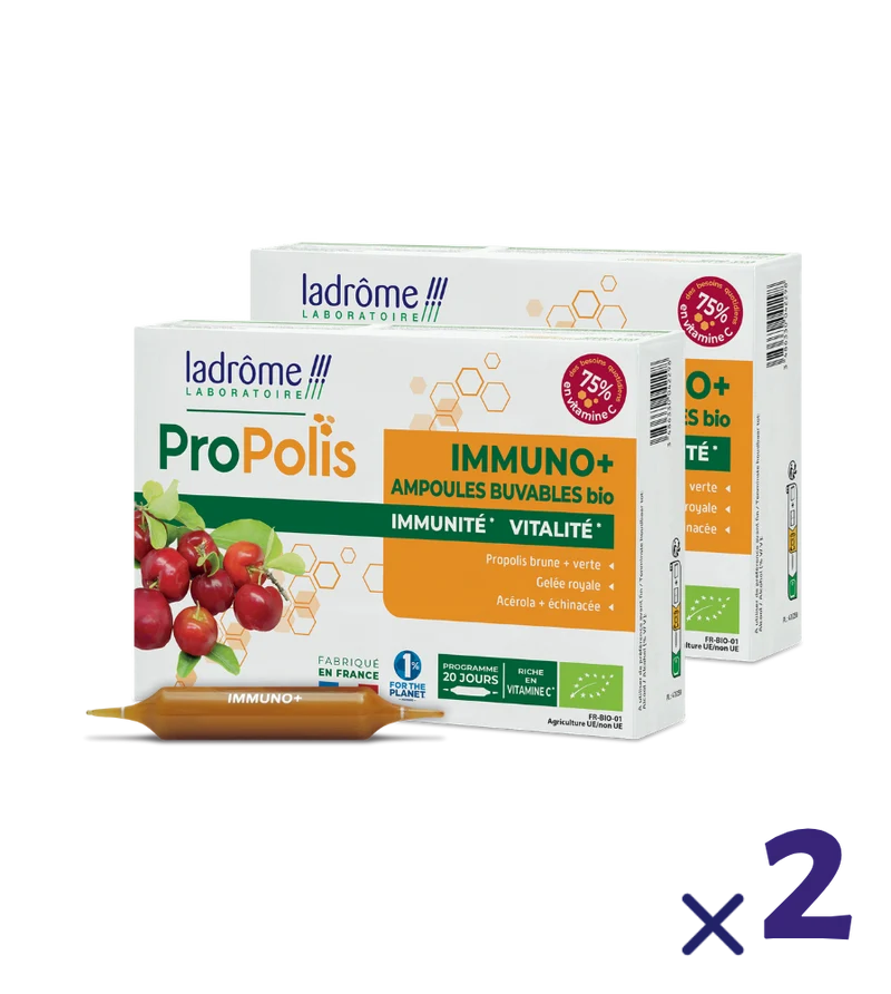 Ampoules Immuno+ Propolis bio