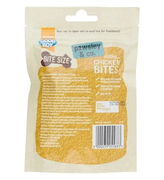 Armitage Good Boy Deli Bites Chicken Dog Treats 65G