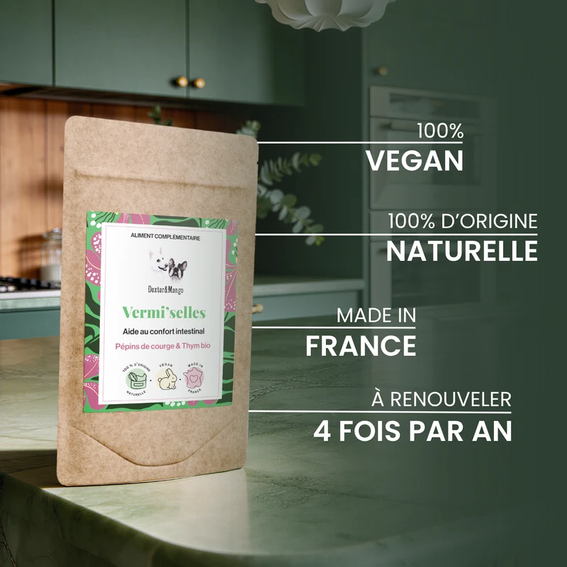 Digestion chien et chat : L’aliment complémentaire Vermi'selles