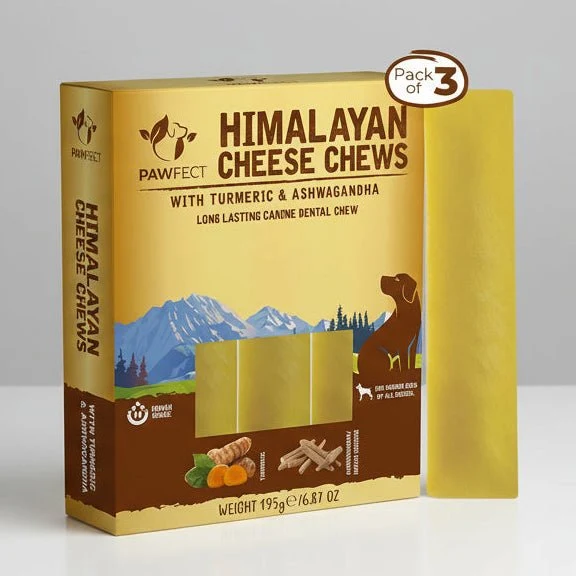 Barres de Fromage de Yak pour Chien au Curcuma & Ashwagandha