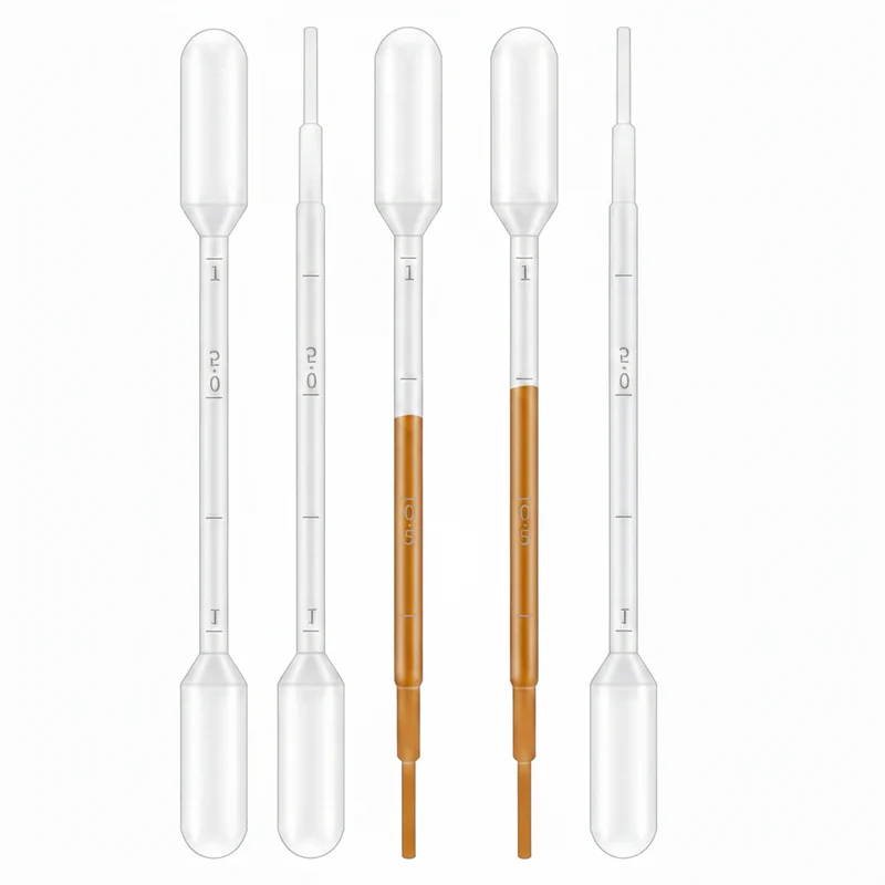 Pipettes Plastiques de Transfert Graduées 1 ml – Transparentes