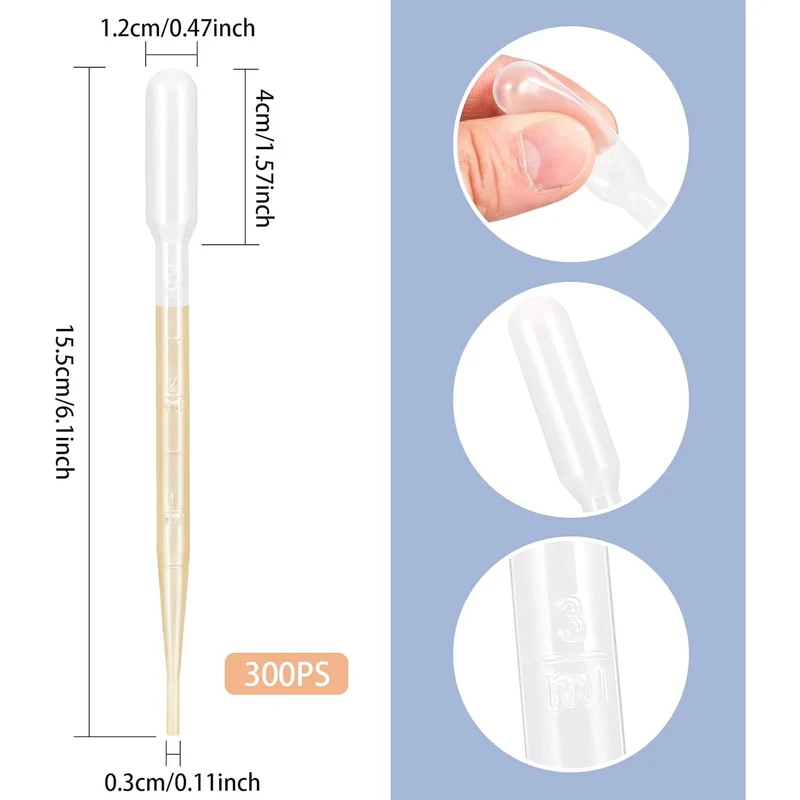 Pipettes Plastiques de Transfert Graduées 1 ml – Transparentes
