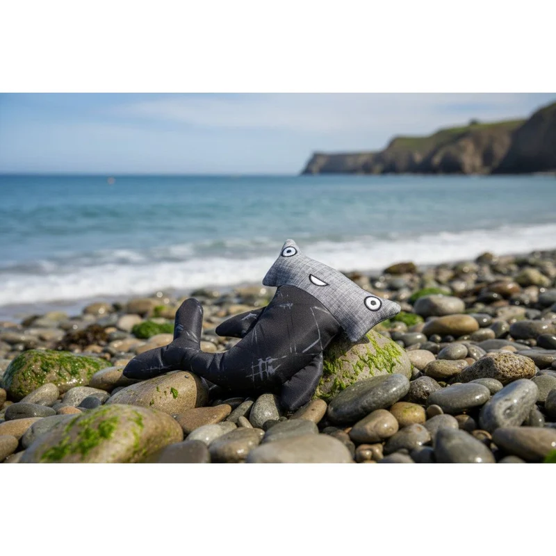 Peluche sonore écologique pour chien – Requin marteau
