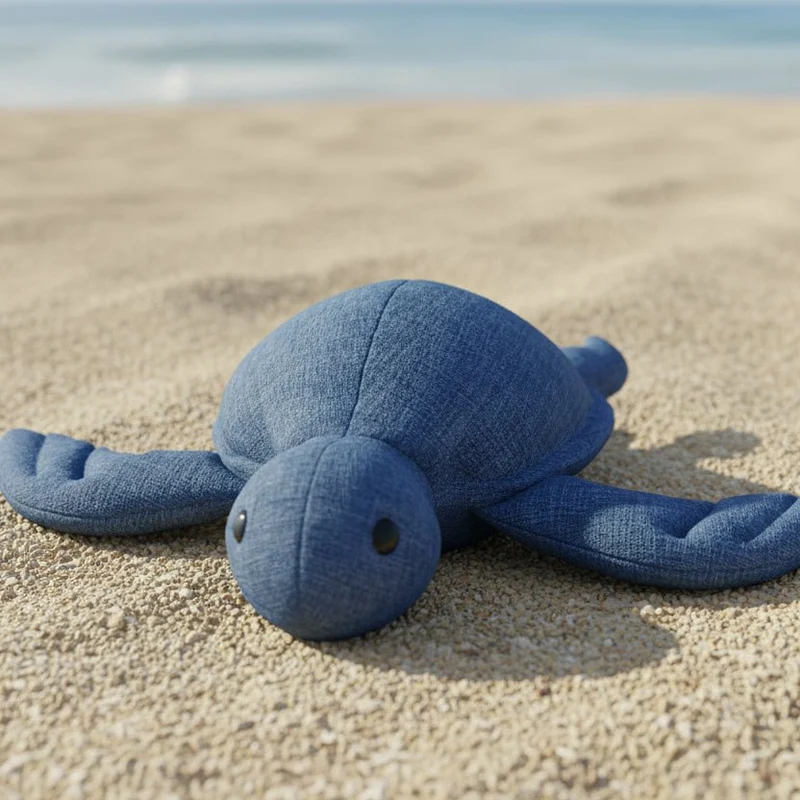 Peluche sonore écologique pour chien – Tortue