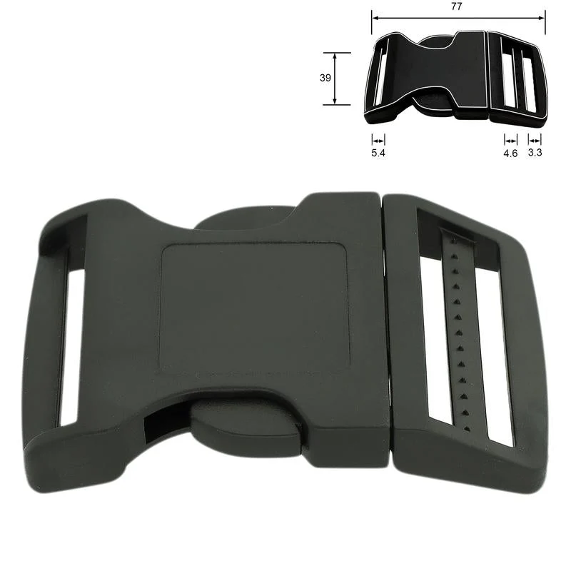 Boucle en plastique à déclenchement latéral 39mm