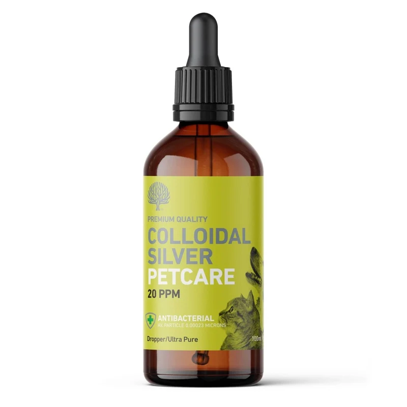 Argent colloïdal 20ppm Chien and Chats - Antibactérien - Flacon compte-gouttes 100 ml