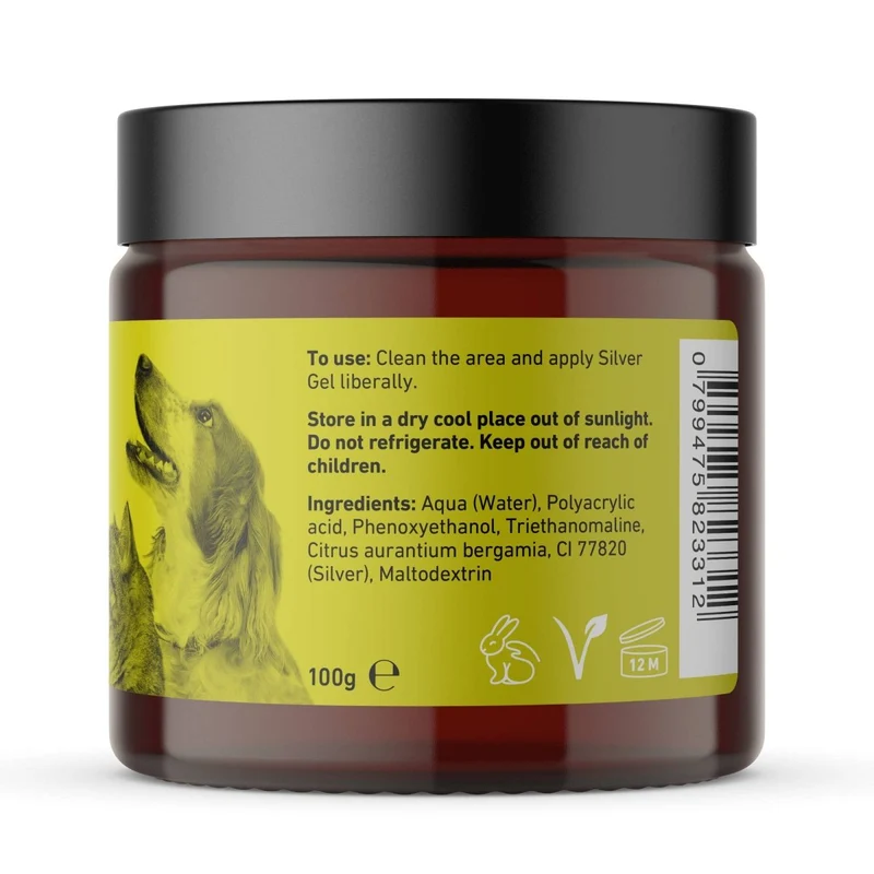 Argent colloïdal en Gel pour chien et chat - Antibactérien