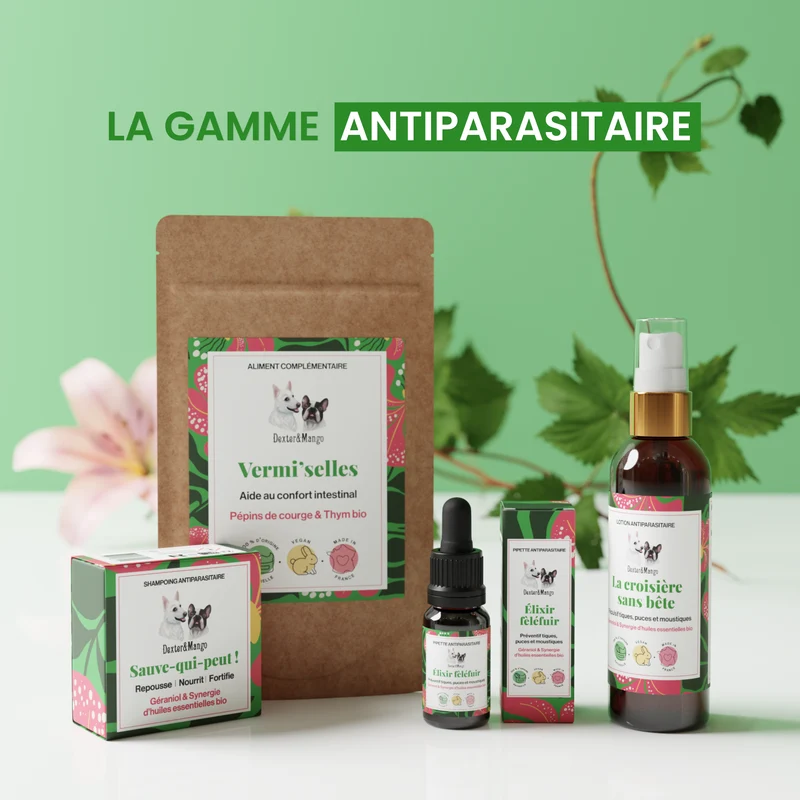 Shampoing solide antiparasitaire : Sauve-qui-peut !