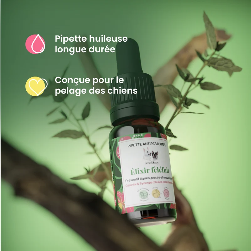 Élixir Fèléfuir : Huile répulsive pour chien