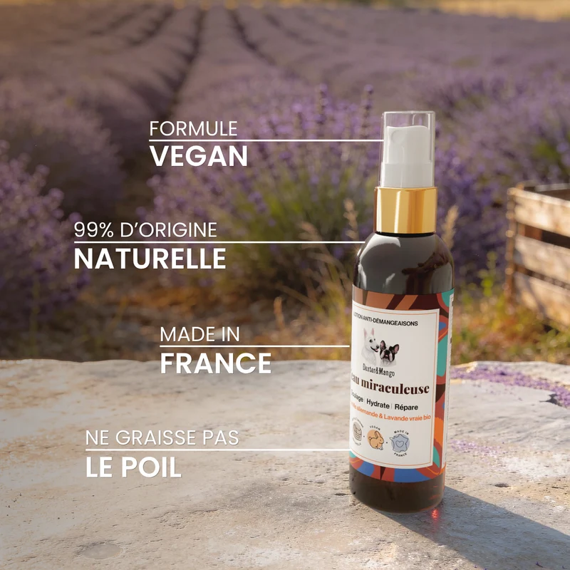 L’Eau Miraculeuse : Lotion apaisante pour chien
