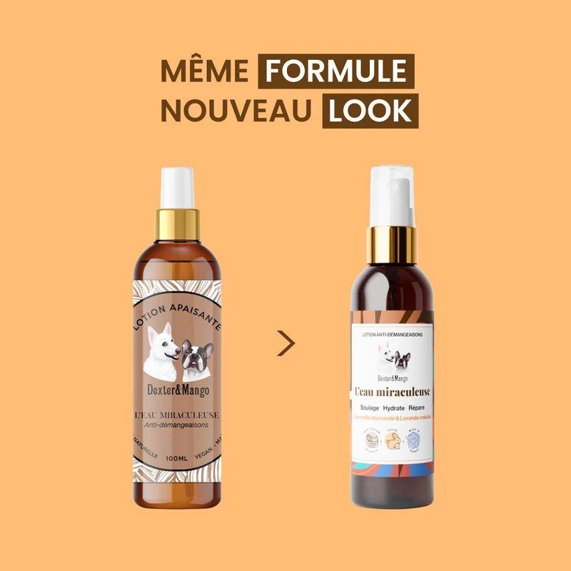 L’Eau Miraculeuse : Lotion apaisante pour chien