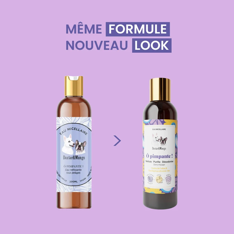 Eau micellaire pour chien nettoyante : Ô Pimpante !