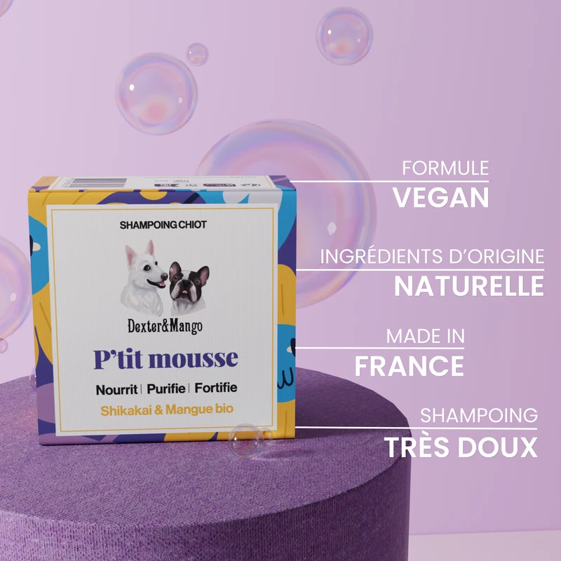Shampoing solide pour chiot : P'tit mousse