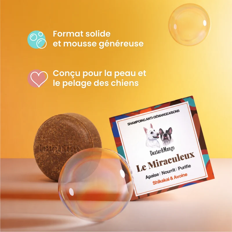 Shampoing solide Le Miraculeux : Confort des peaux sensibles