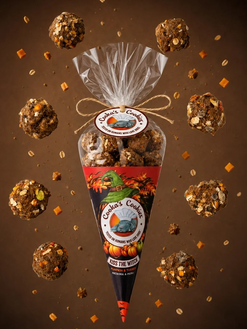 Biscuits d'halloween pour chien - Kiss the witch 🧙‍♀️ - Cooka's Cookies