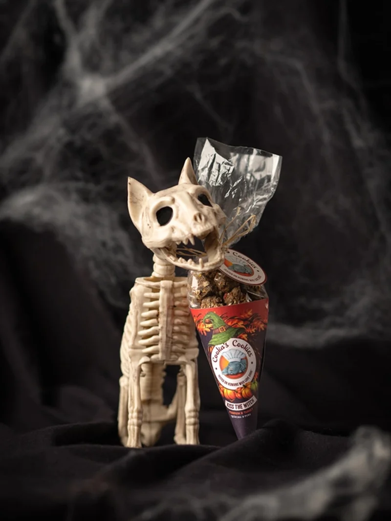 Biscuits d'halloween pour chien - Kiss the witch 🧙‍♀️ - Cooka's Cookies