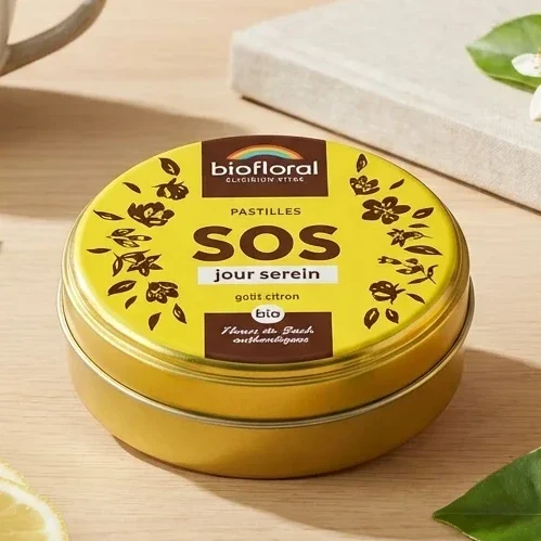 Pastilles aux Fleurs de Bach - SOS Jour Serein - 50g - Biofloral