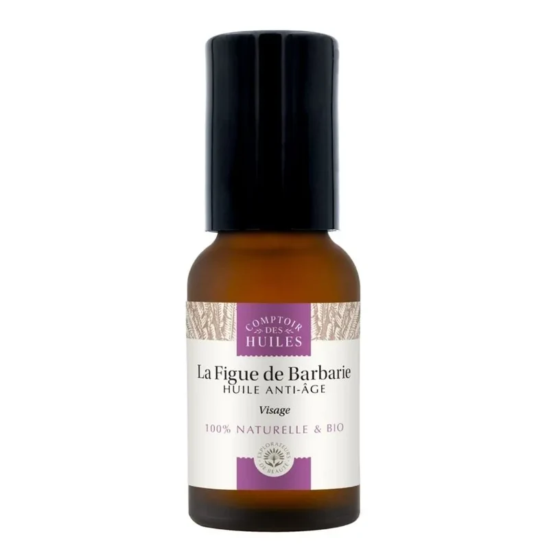 Huile de Pépins de Figue de Barbarie Bio - Anti-âge Roll-on 15ml - Comptoir des huiles