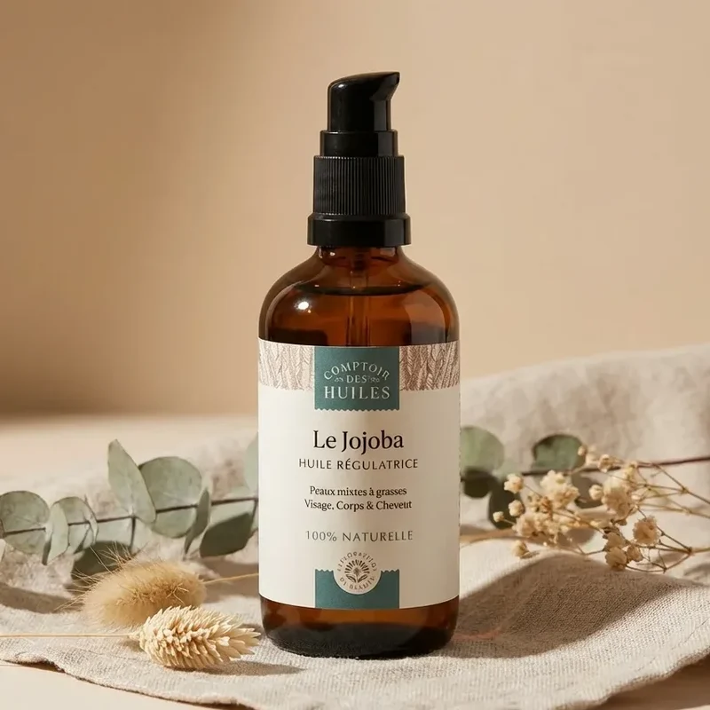 Huile de Jojoba - Régule le sébum - 100 ml - Comptoir des Huiles