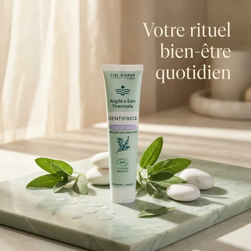 Dentifrice Sauge Bio – 75 ml – Argile & Eau Thermale