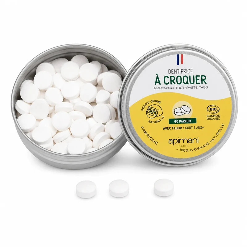 Dentifrice à Croquer Citron - 60 pastilles - Apimani