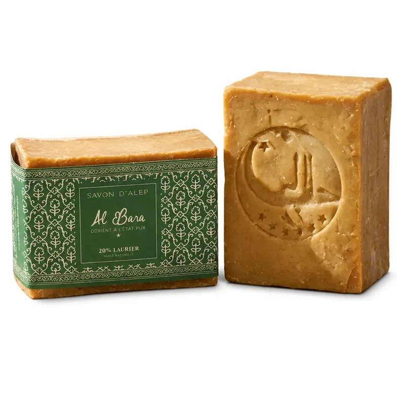 Savon d’Alep 20% Laurier – 200 g – Al Bara