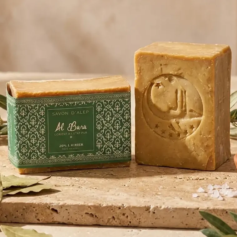 Savon d’Alep 20% Laurier – 200 g – Al Bara