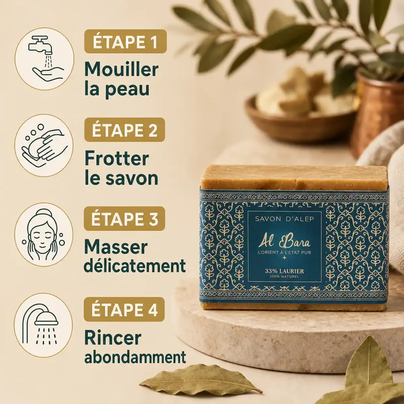Savon d’Alep 35% Laurier – 200 g – Al Bara