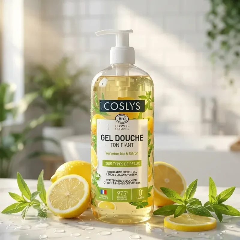 Gel douche - Verveine & Citron - Bio - 1L - Coslys