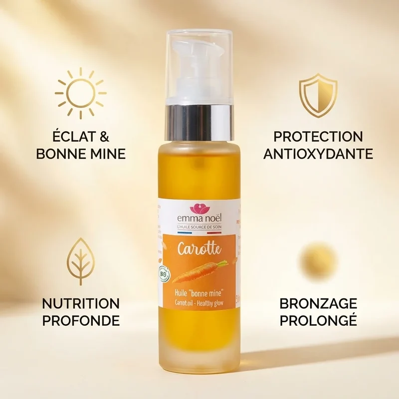 Macérat huileux de carotte bio - 50 mL - Emma Noël