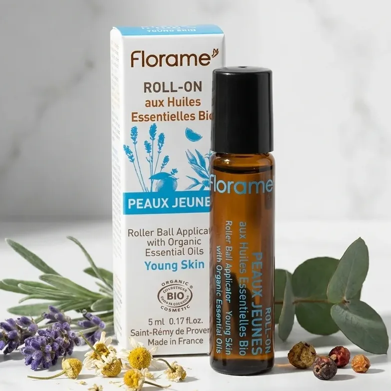 Roll-on Peaux Jeunes Bio - 5 ml - Florame