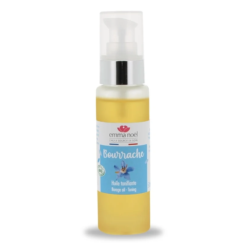 Huile vierge de bourrache bio - 50 mL - Emma Noël