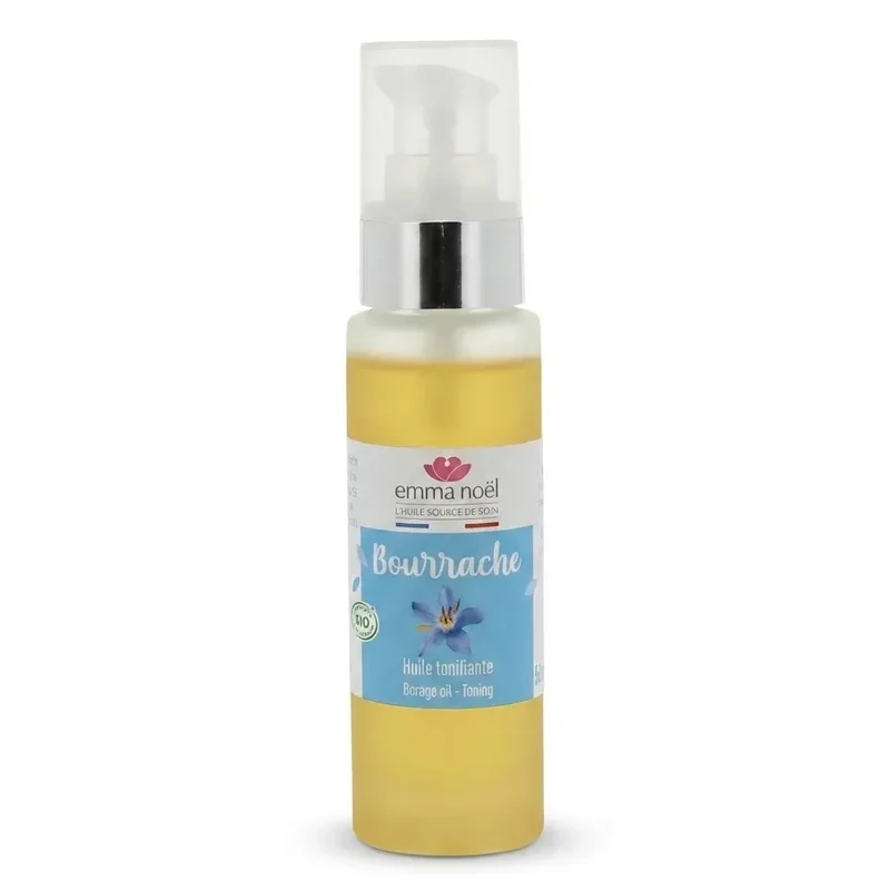 Huile vierge de bourrache bio - 50 mL - Emma Noël