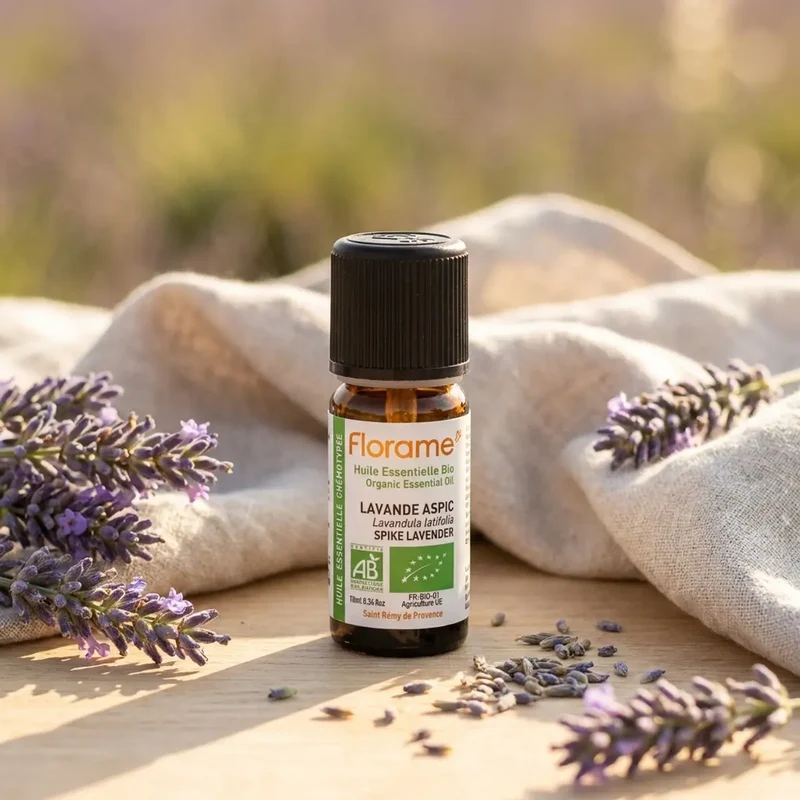 Huile essentielle de Lavande aspic bio – 10 ml – Florame
