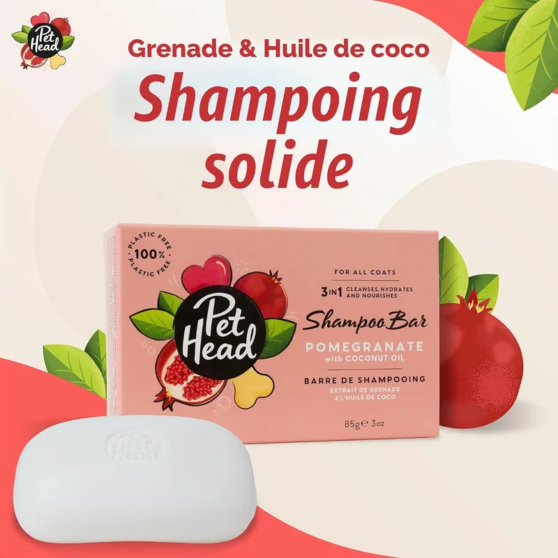 Shampoing Solide Chien Pet Head | Grenade Formule 3-en-1