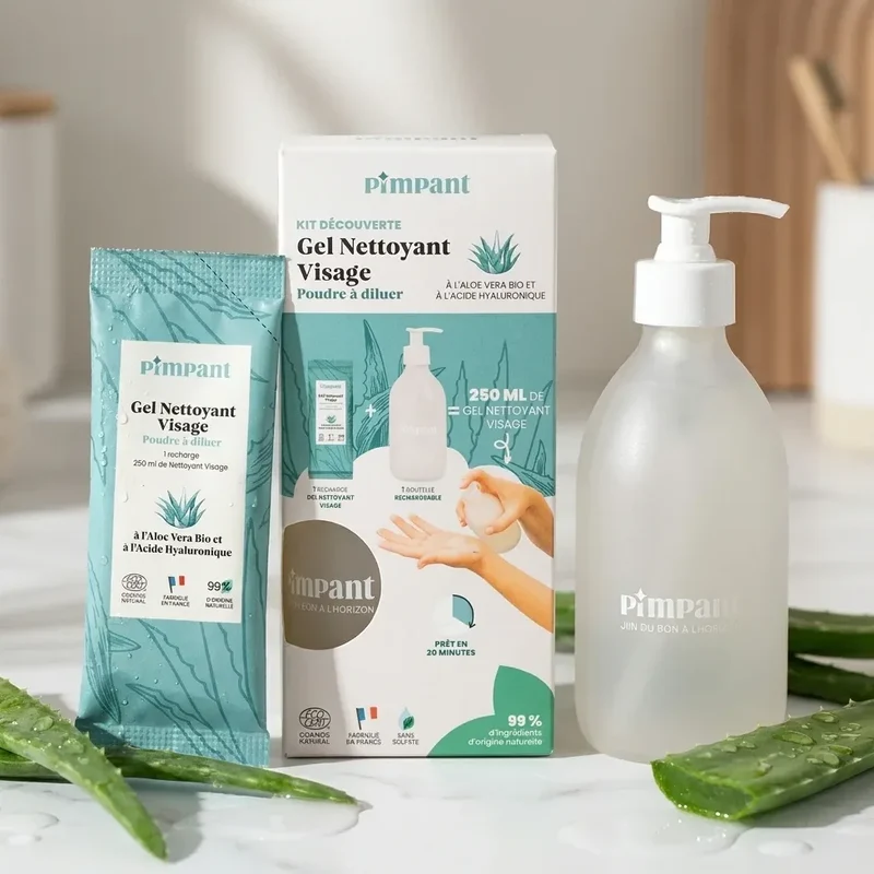 Kit Découverte Nettoyant Visage Aloe Vera - Pimpant