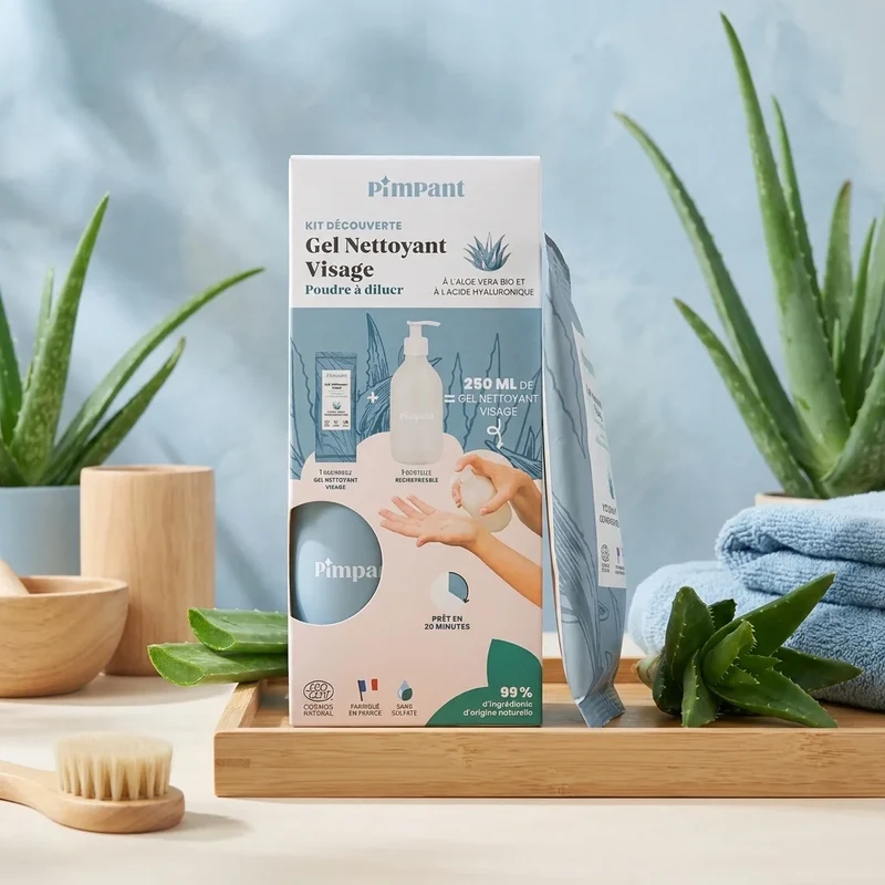 Kit Découverte Nettoyant Visage Aloe Vera - Pimpant