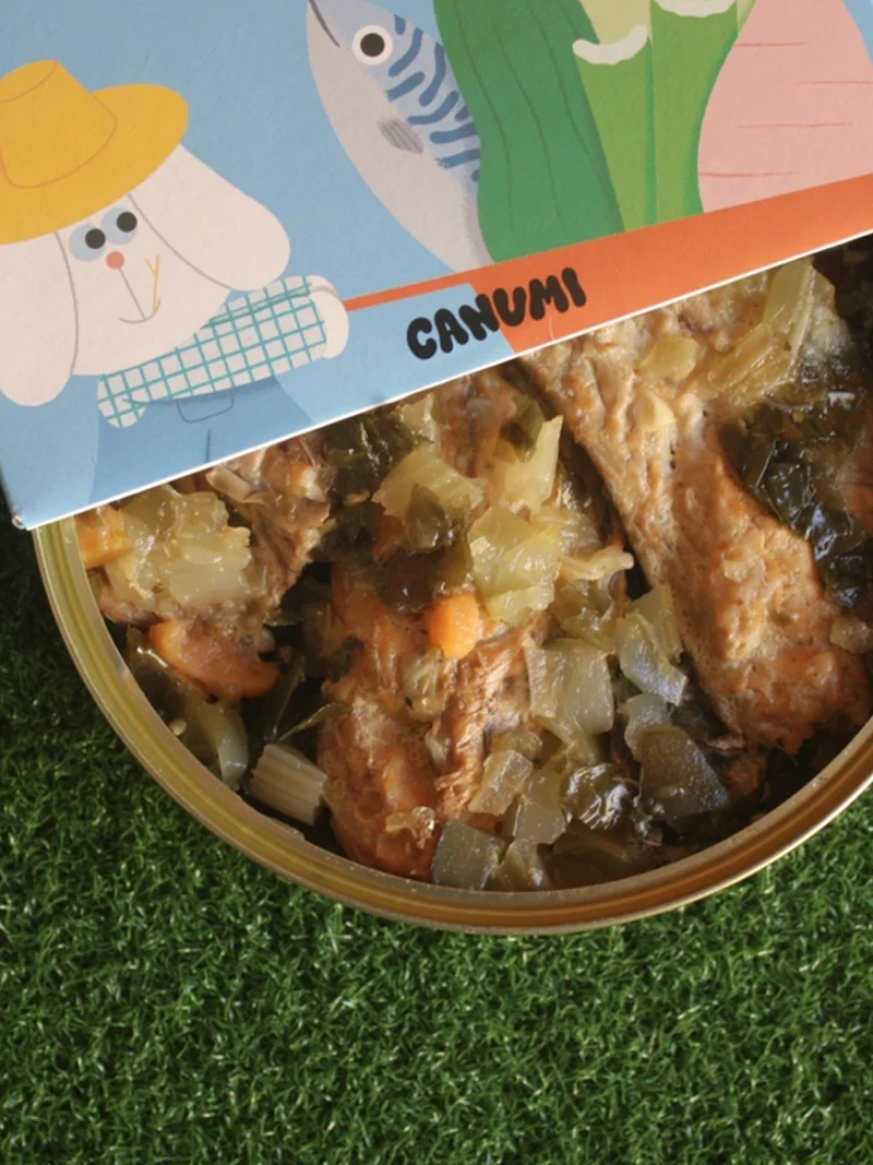 Alimentation complémentaire humide pour chien - Maquereau et légumes - Canumi