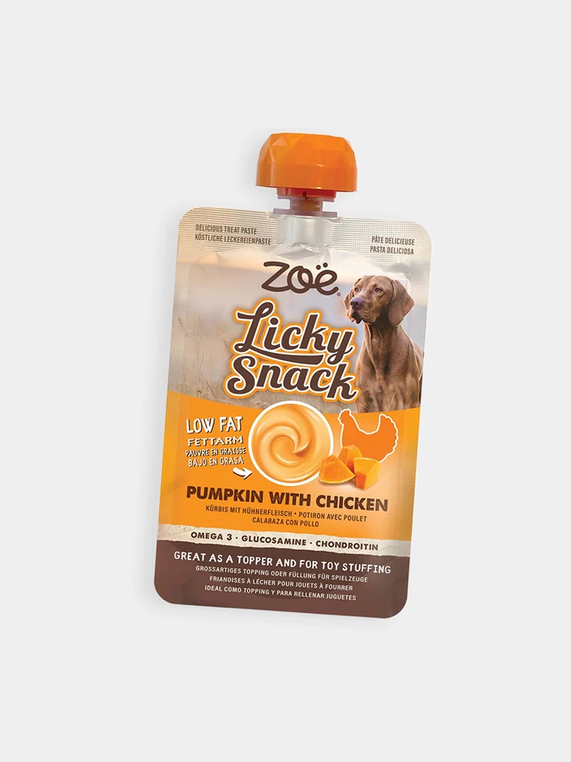 Licky Snack - Pâtée à lécher pour chien Poulet 🐓 et Citrouille 🎃