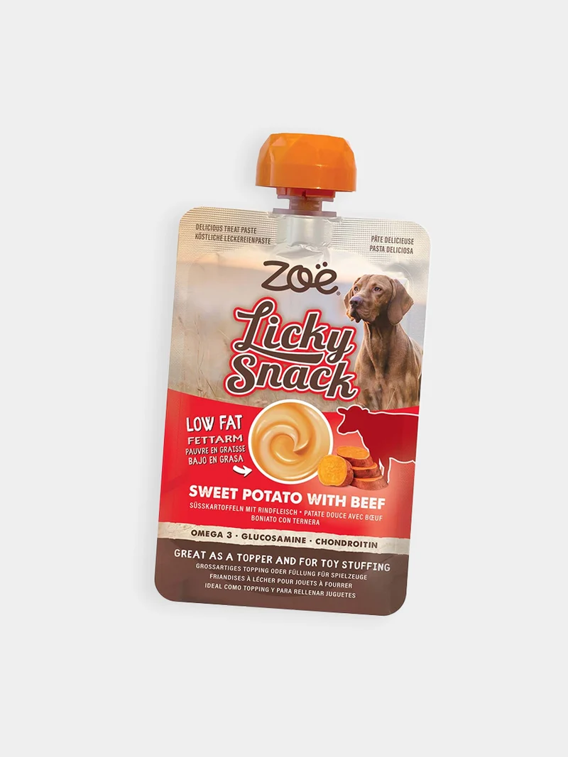 Licky Snack - Pâtée à lécher pour chien Boeuf 🐂 et Patate Douce 🍠