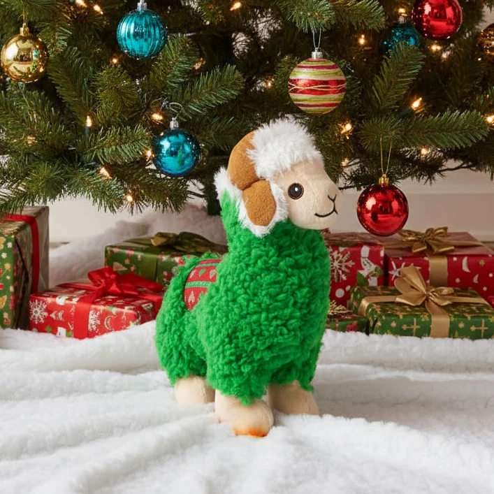 Peluche de Noël pour chien - KONG Holiday Sherpa Lama Kong