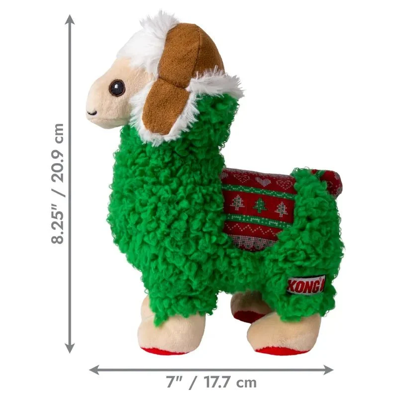 Peluche de Noël pour chien - KONG Holiday Sherpa Lama Kong