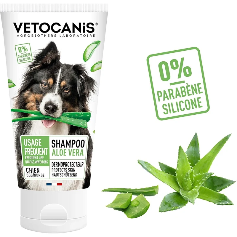 Shampoing Usage Fréquent pour Chien, à l'Aloe Vera. 300ml