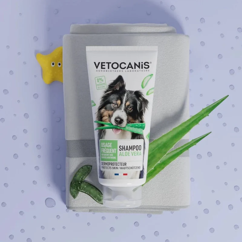 Shampoing Usage Fréquent pour Chien, à l'Aloe Vera. 300ml