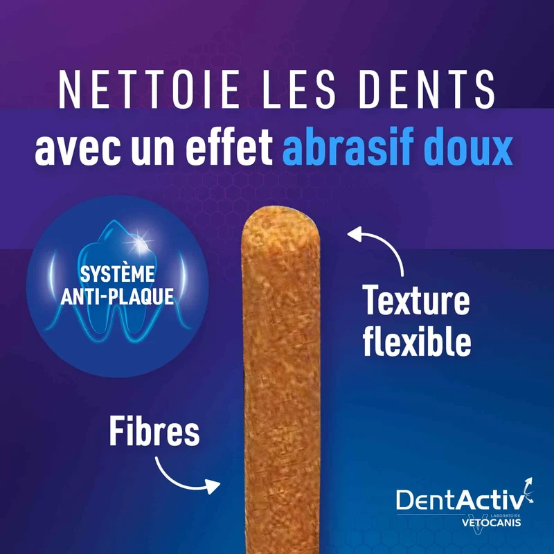 Bâtonnets Hygiène Bucco-Dentaire pour Chat, DentActiv