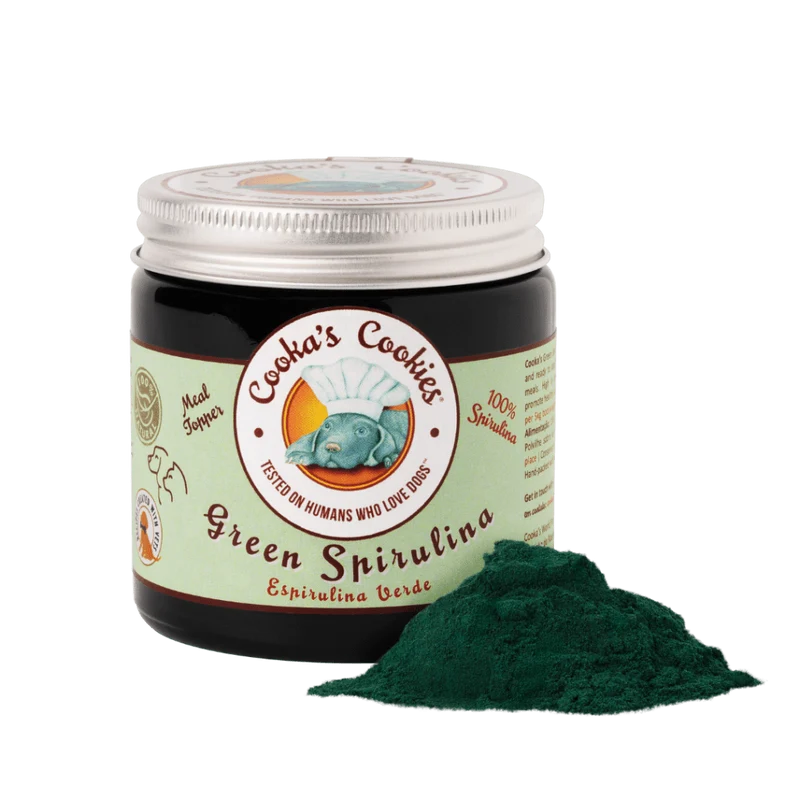 Poudre de Spiruline Verte pour chats et chiens Cooka's Cookies
