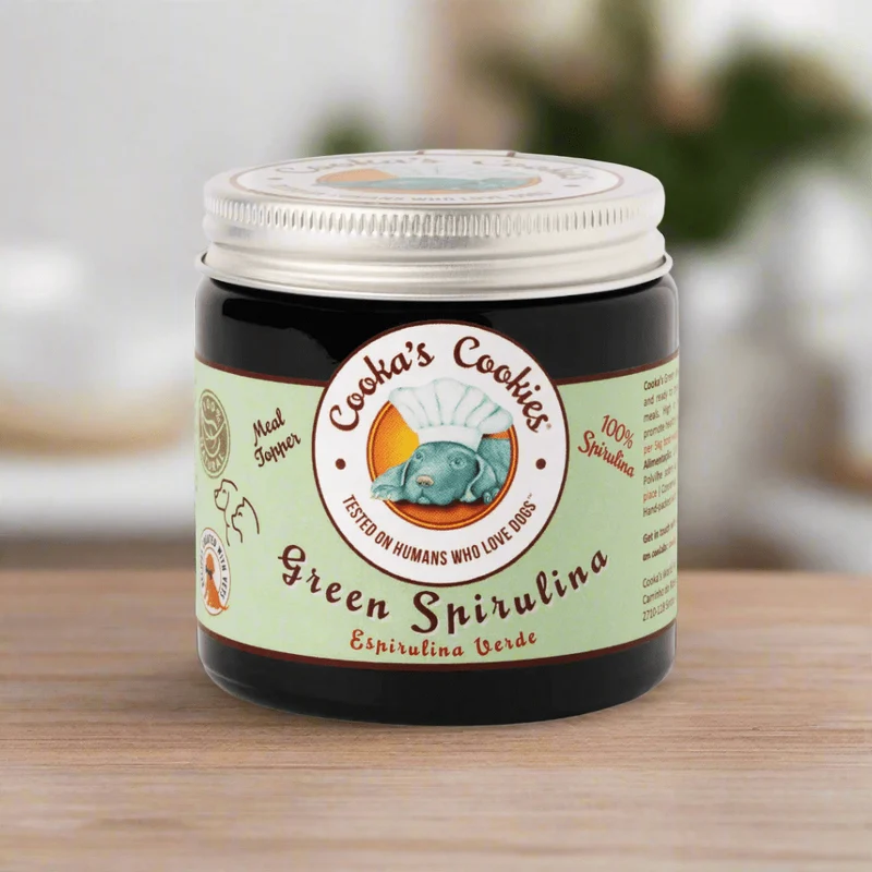 Poudre de Spiruline Verte pour chats et chiens Cooka's Cookies