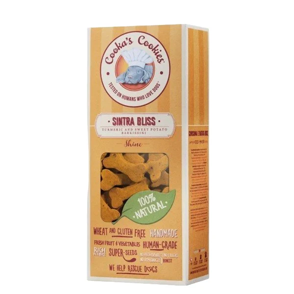 Biscuits à la patate douce et au curcuma pour chiens – Cooka’s Cookies