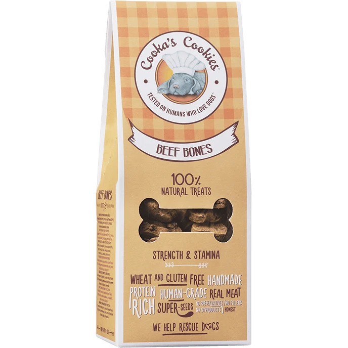Biscuits artisanaux pour chien – Bœuf & betterave Cooka's Cookies